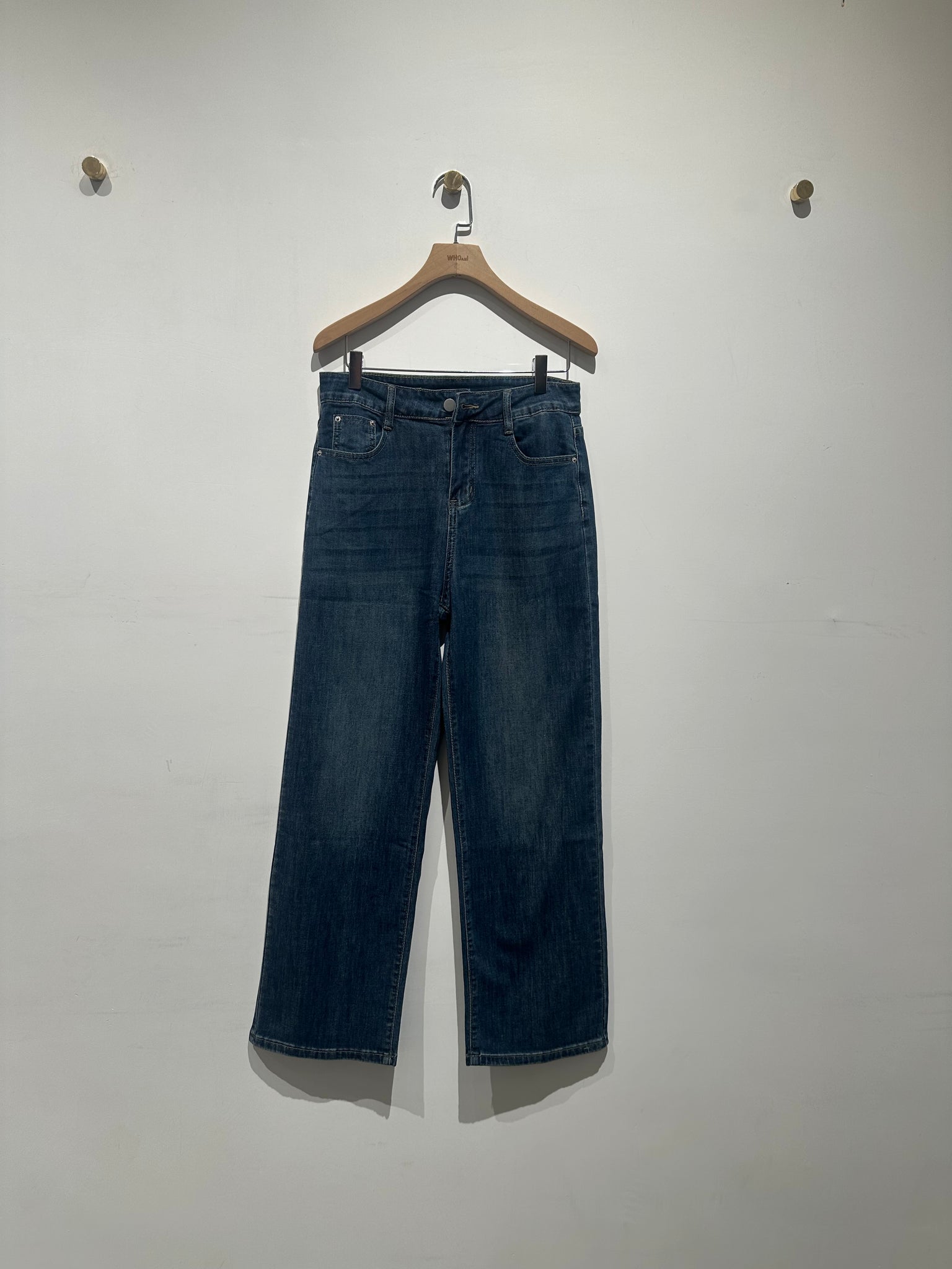 Summer Unwashed Straight Cut Jeans