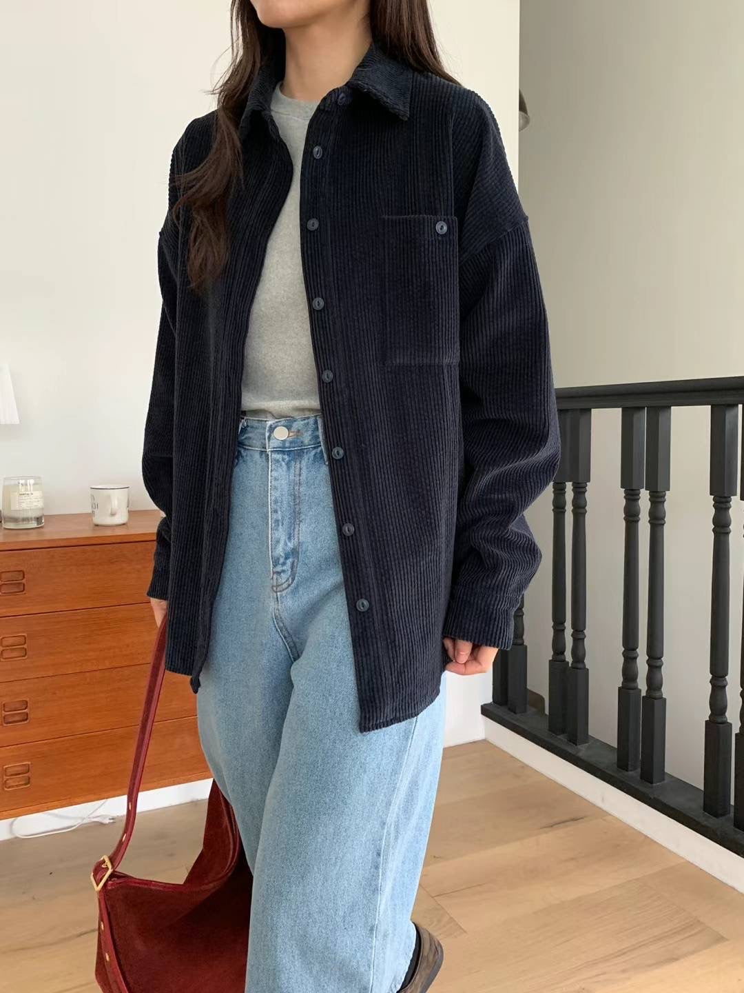 Corduroy Oversize Shirt