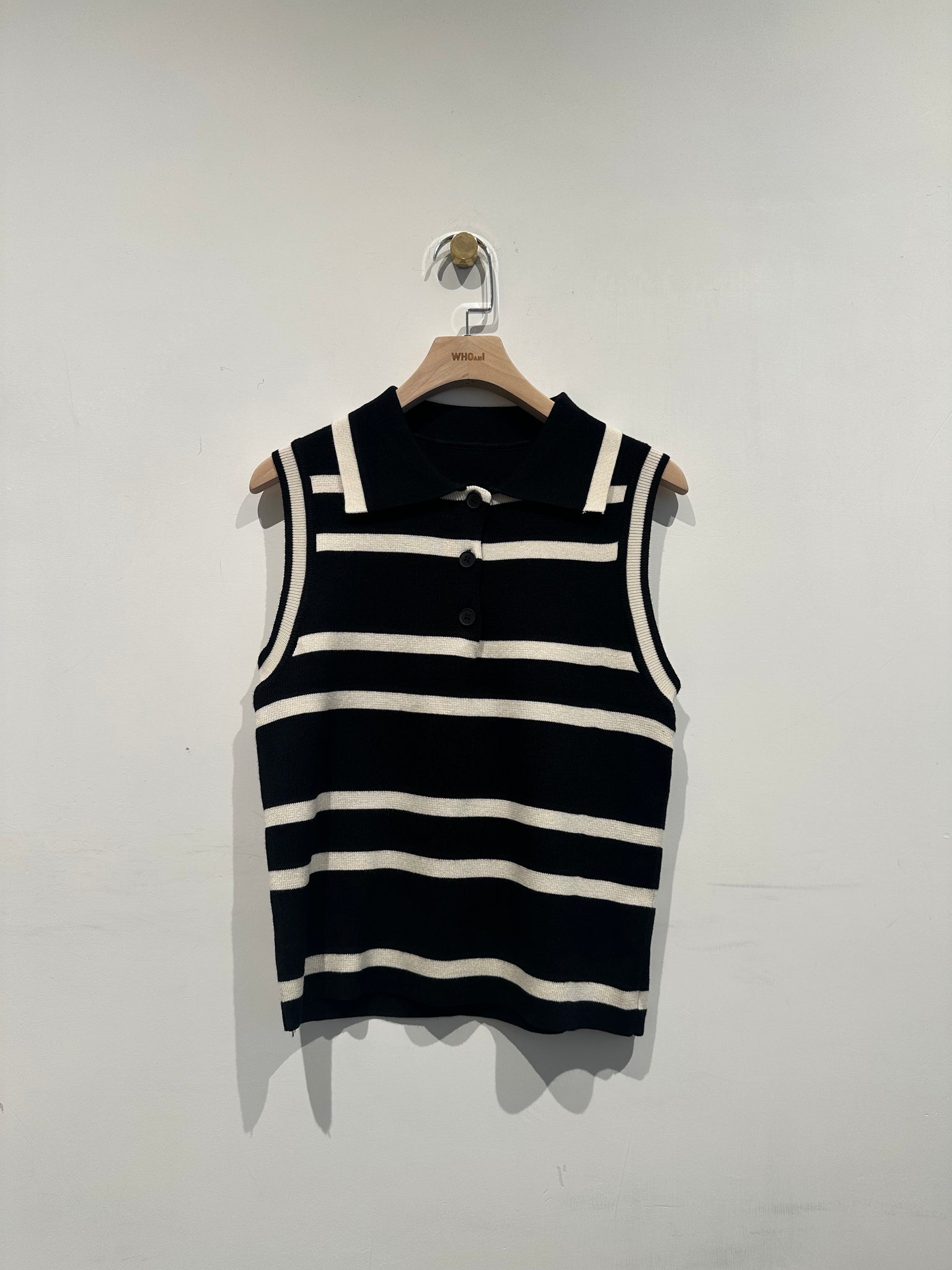 Premium Polo Stripe Knit Vest  (16-18Apr $368, 之後批發價$398）