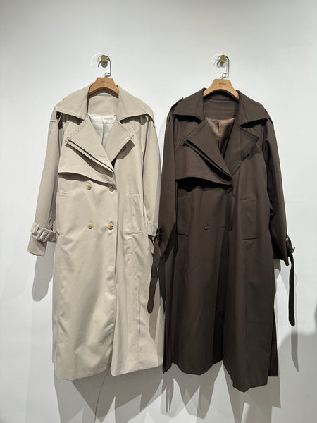 Deluxe Slit Classic Trench Coat