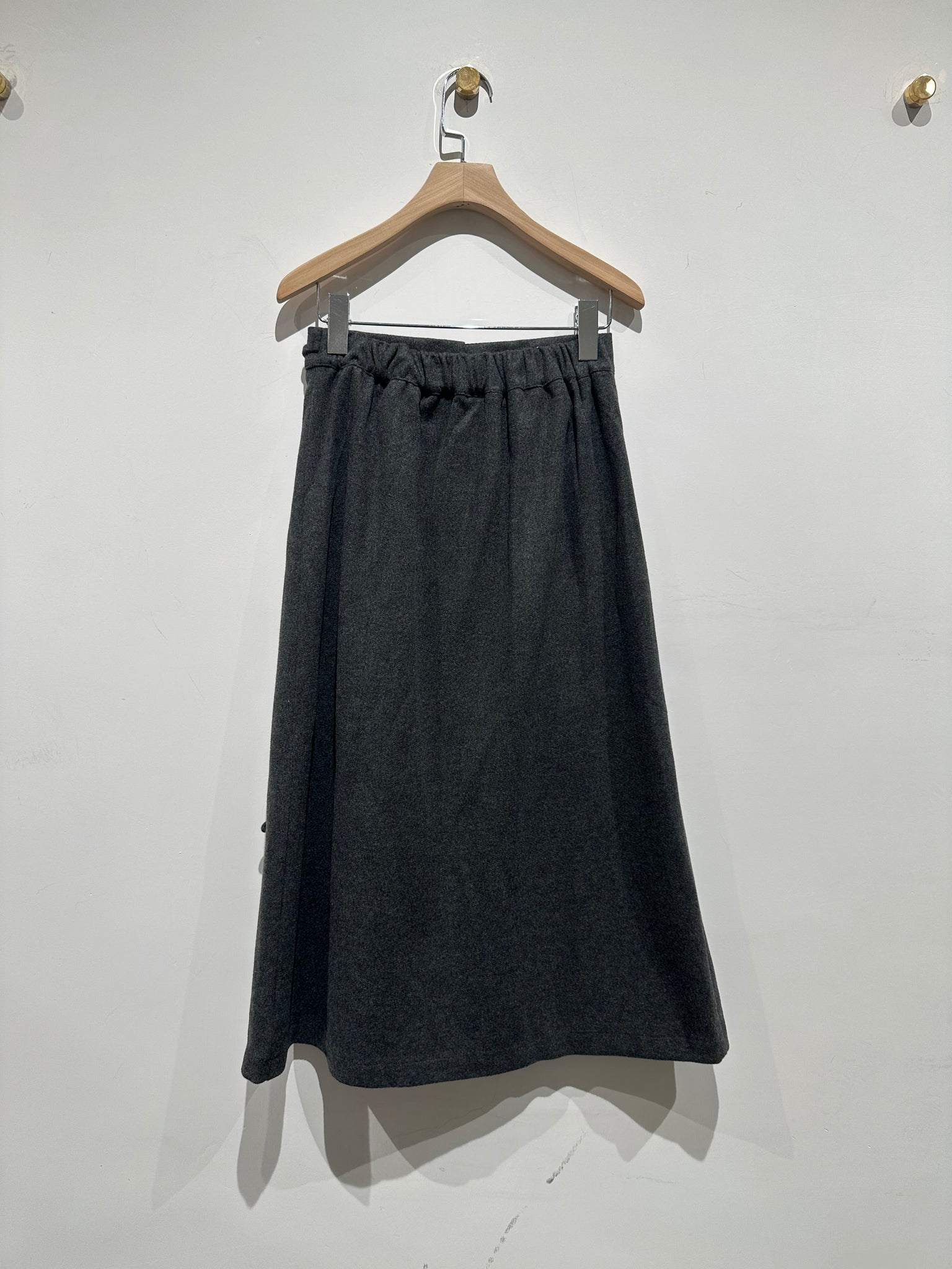 Folds Wool Skirt