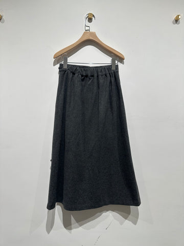 Folds Wool Skirt