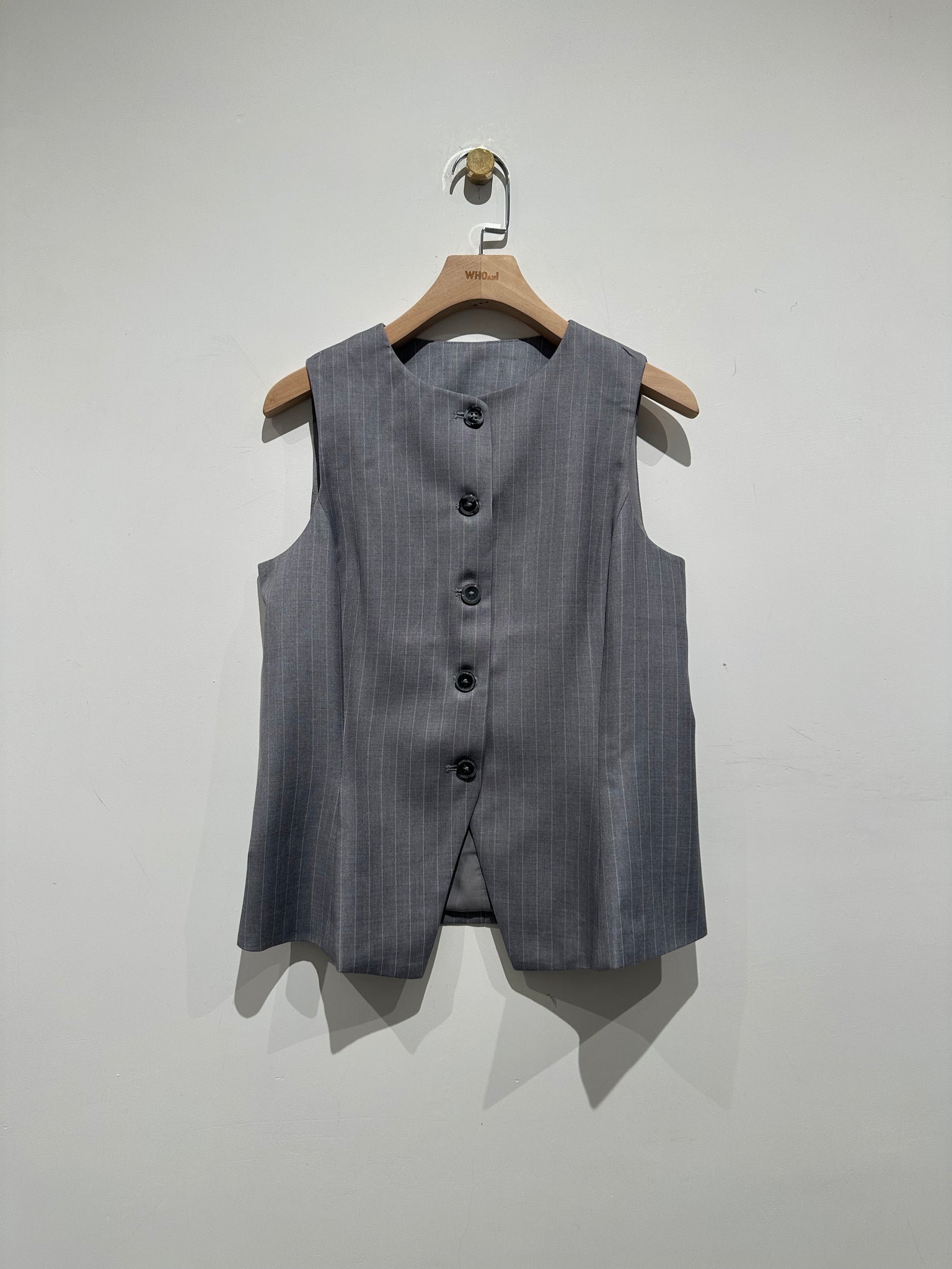 Stripe Tailor Vest Grey  (28-30May 超抵價$398, 之後批發價$448)