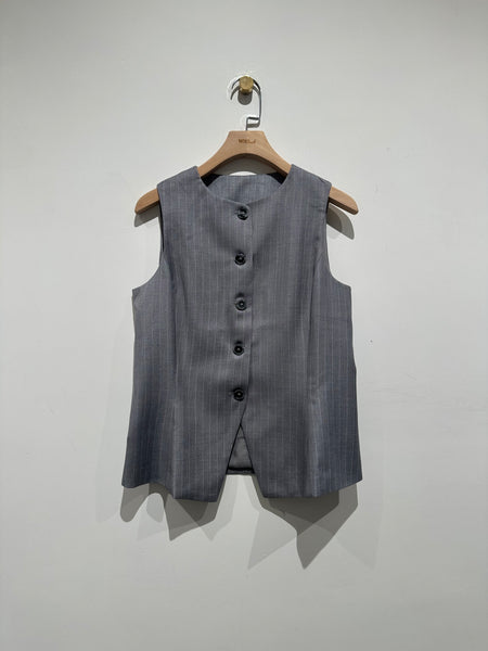 Stripe Tailor Vest Grey  (28-30May 超抵價$398, 之後批發價$448)