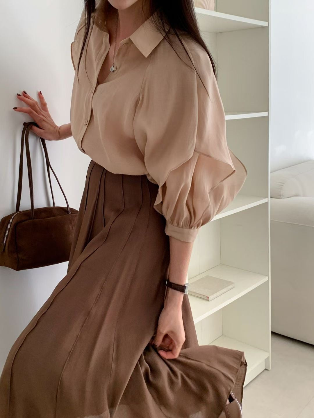 Sheer Pleated Skirt  (8-10Oct超抵價$368, 之後批發價$398)