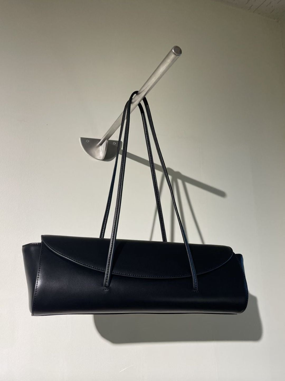 Genuine Leather Baguette Bag