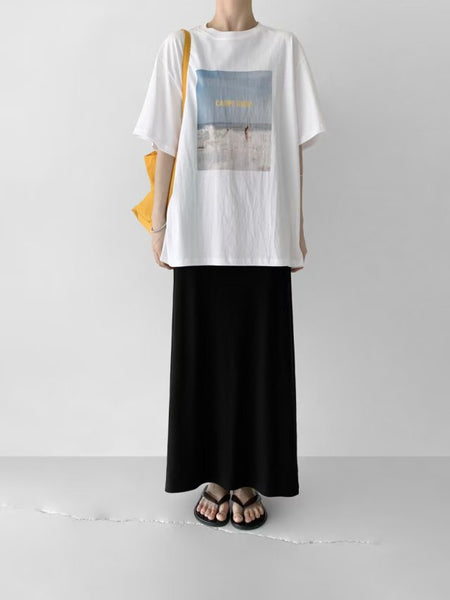 Seaside Print Oversize Tee (31Jul-2Aug 超抵價$268, 之後批發價$298)