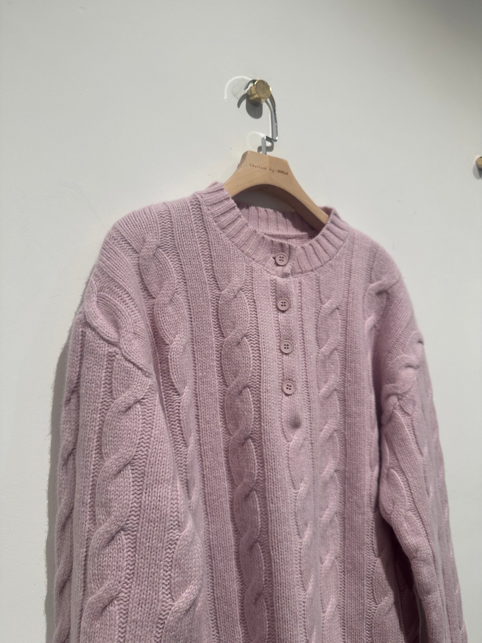 Must Have Button Cable Knit Top
