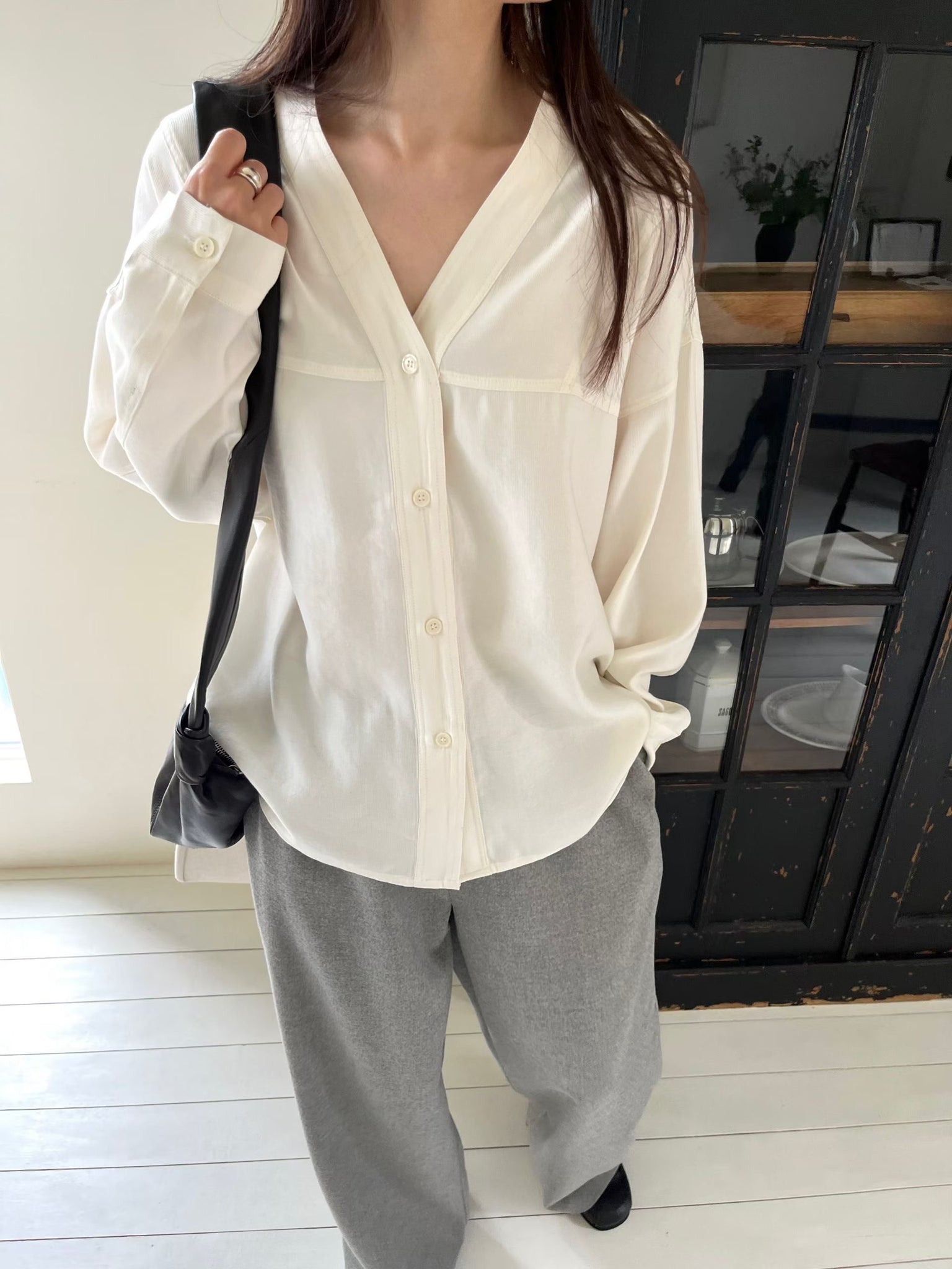 Japanese Collarless Shirt