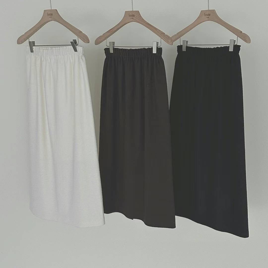 Soft Wool Textured Skirt