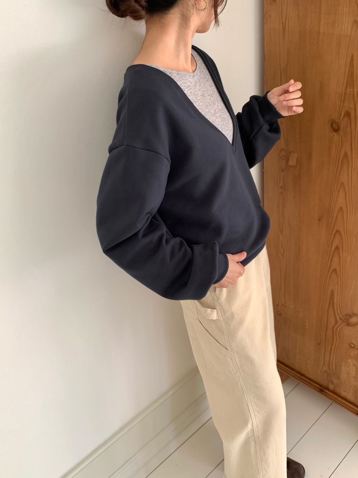 Essential Low V Sweater (15-17Oct超抵價$268, 之後批發價$298)