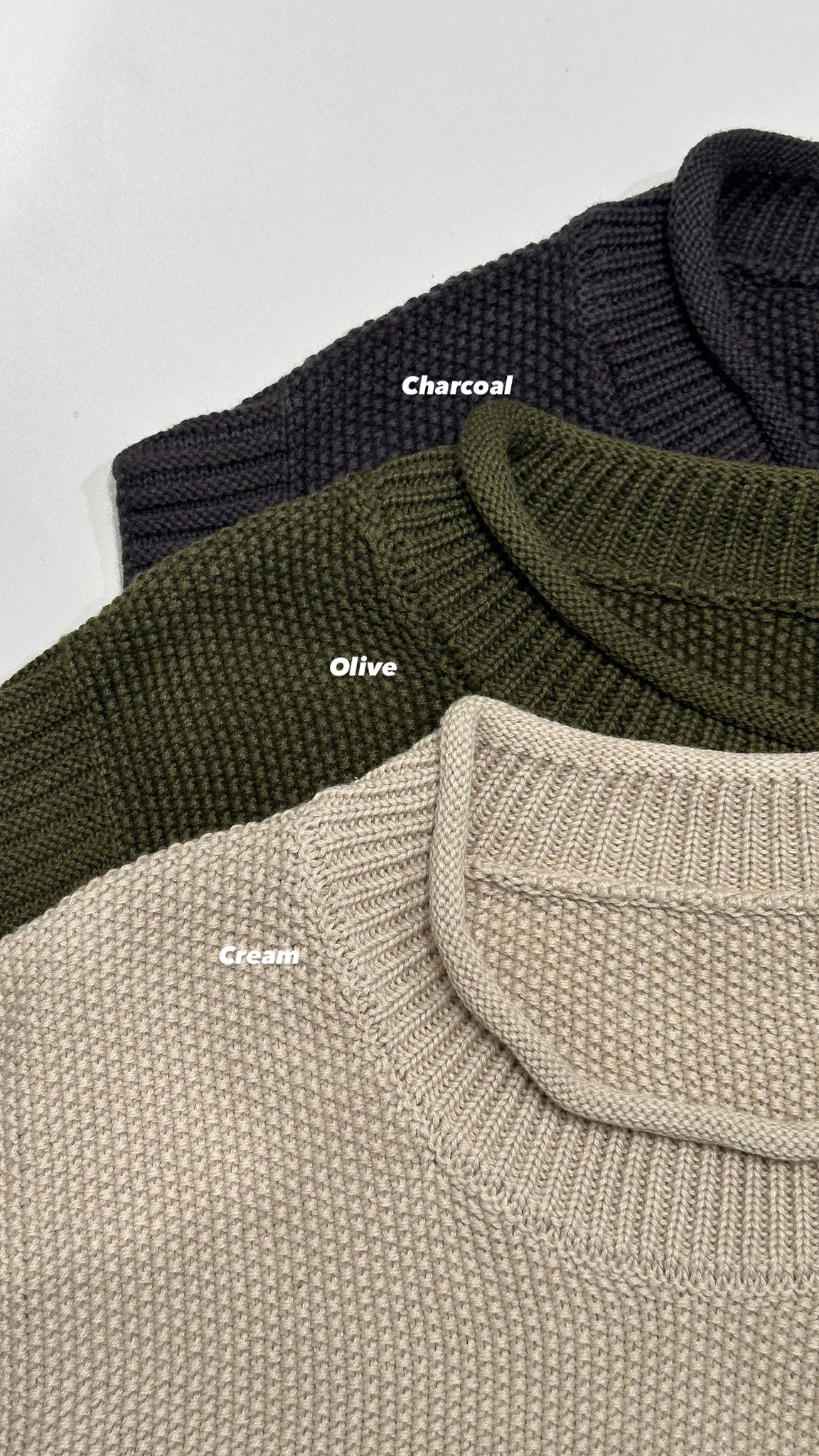 Thick Collar Oversize Knit Vest