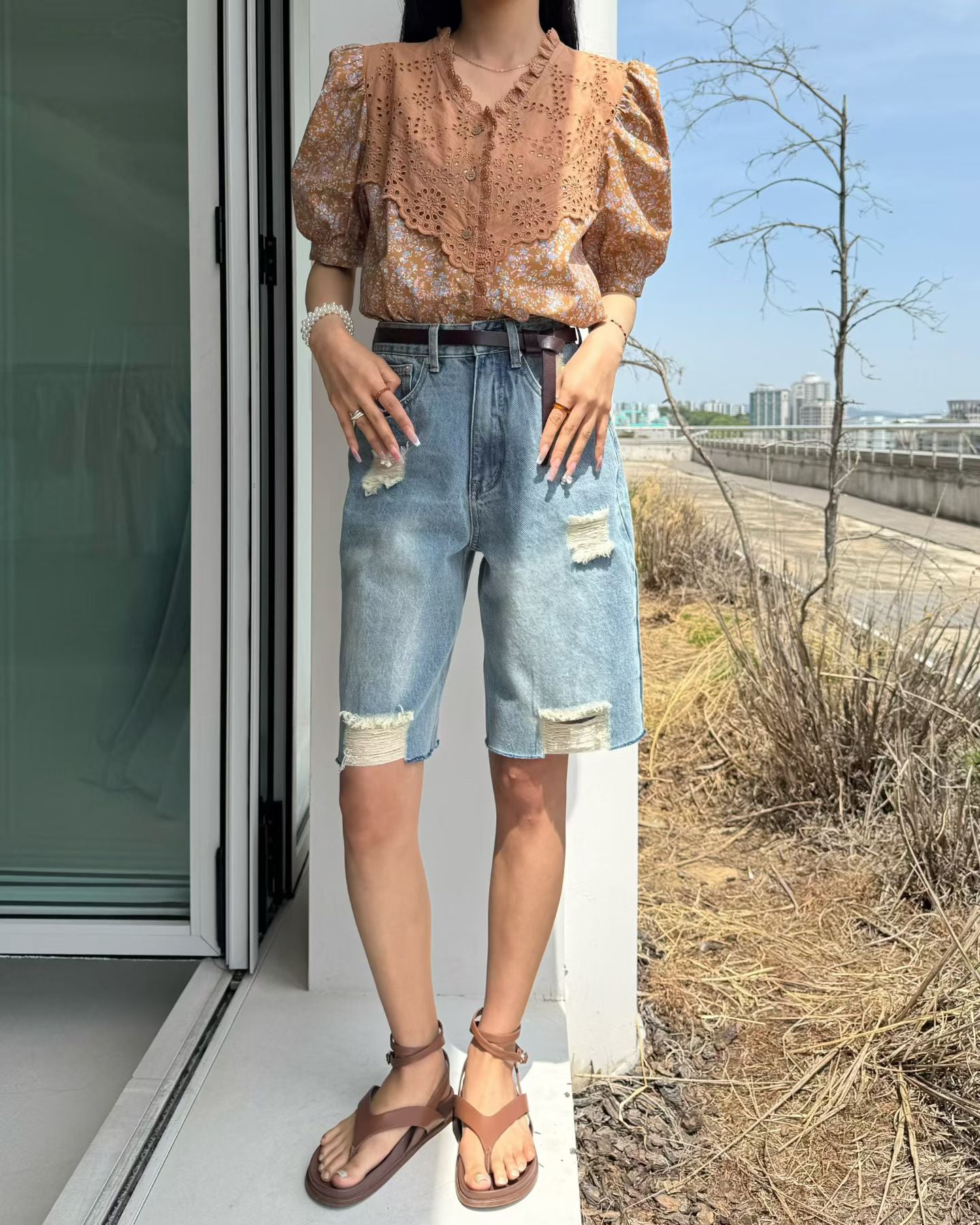 Broken Bermuda Denim Shorts (30Apr-2May $498, 之後批發價$568）