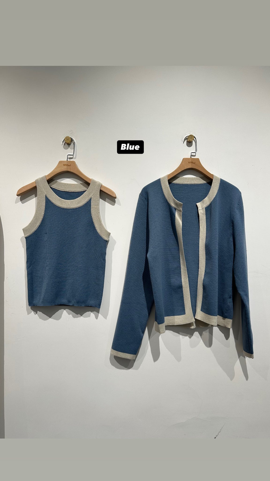Trimming Knit Set  (限時最抵價$298至今晩23:59, 30-31Oct超抵價$348, 之後批發價$398)
