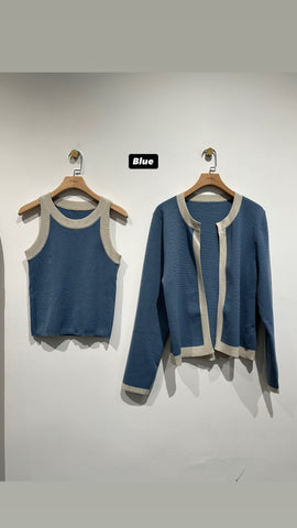 Trimming Knit Set  (限時最抵價$298至今晩23:59, 30-31Oct超抵價$348, 之後批發價$398)
