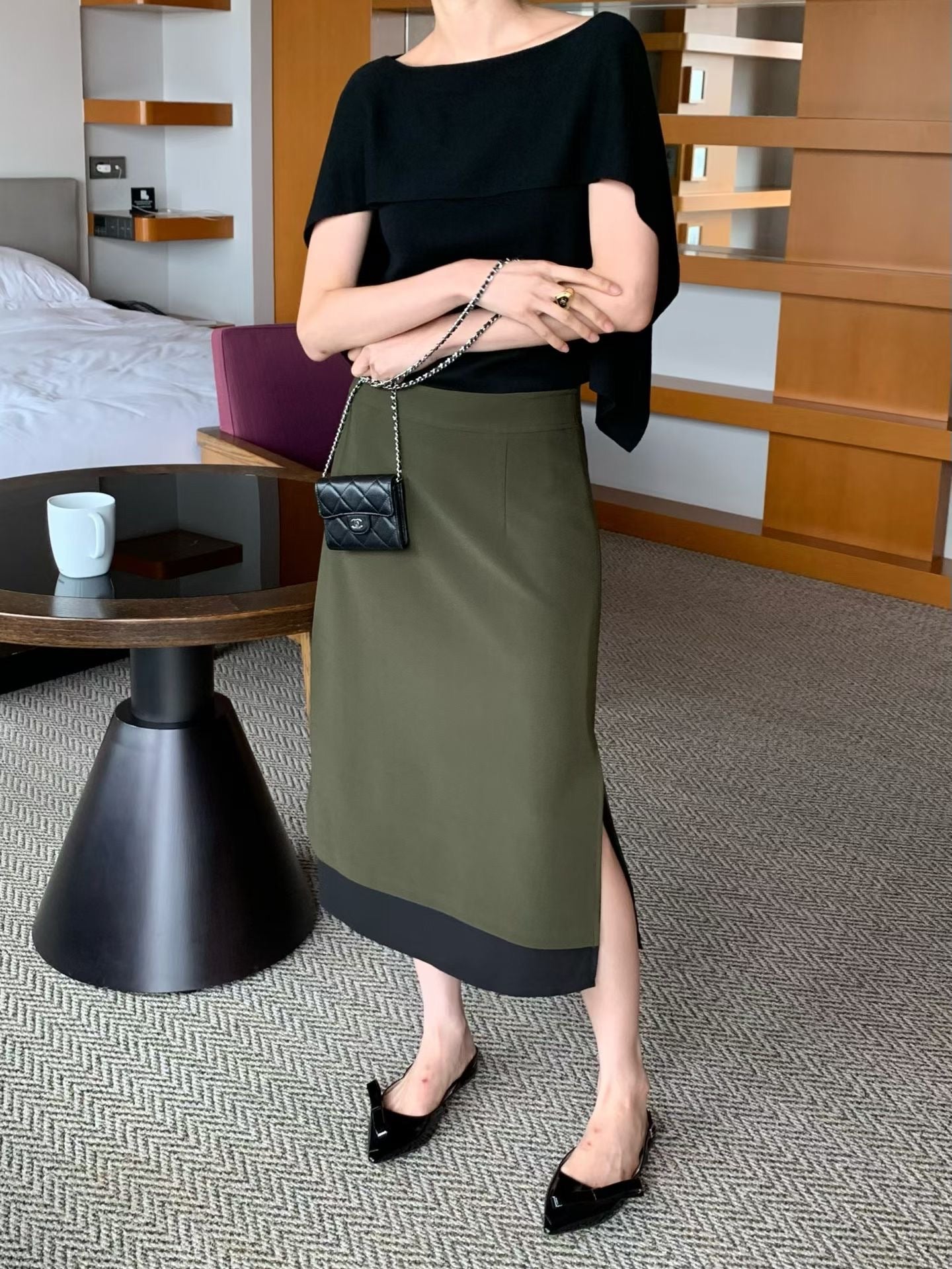 Quality Two Tone Elastic Skirt (9-11Sep超抵價$398, 之後批發價$448)