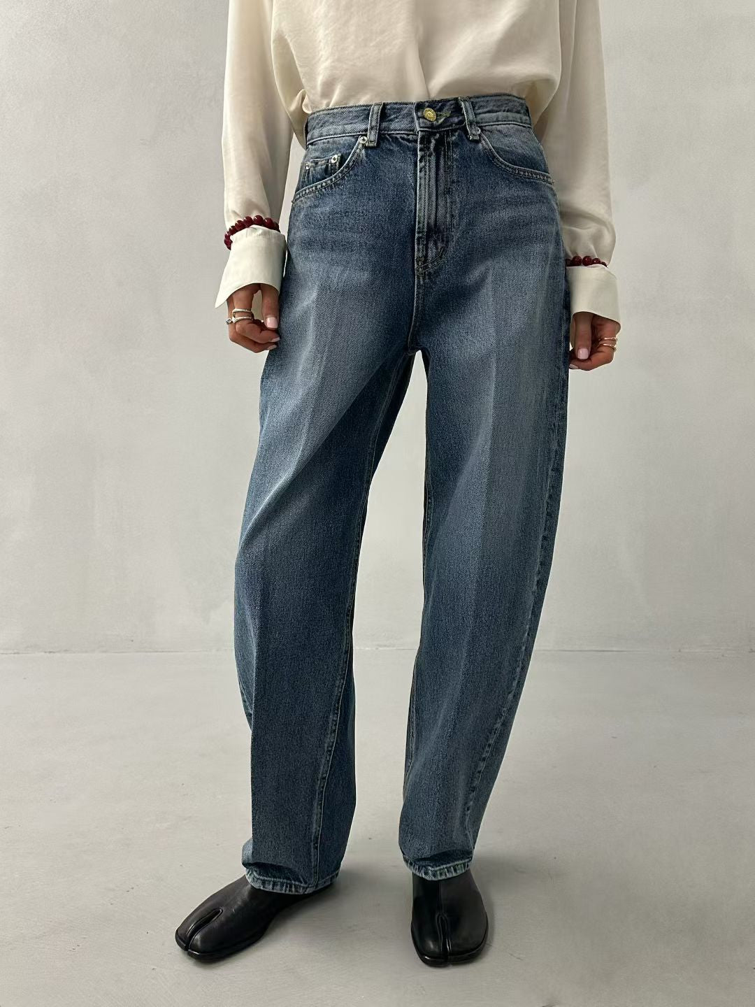 Nice Washed Barrel Jeans