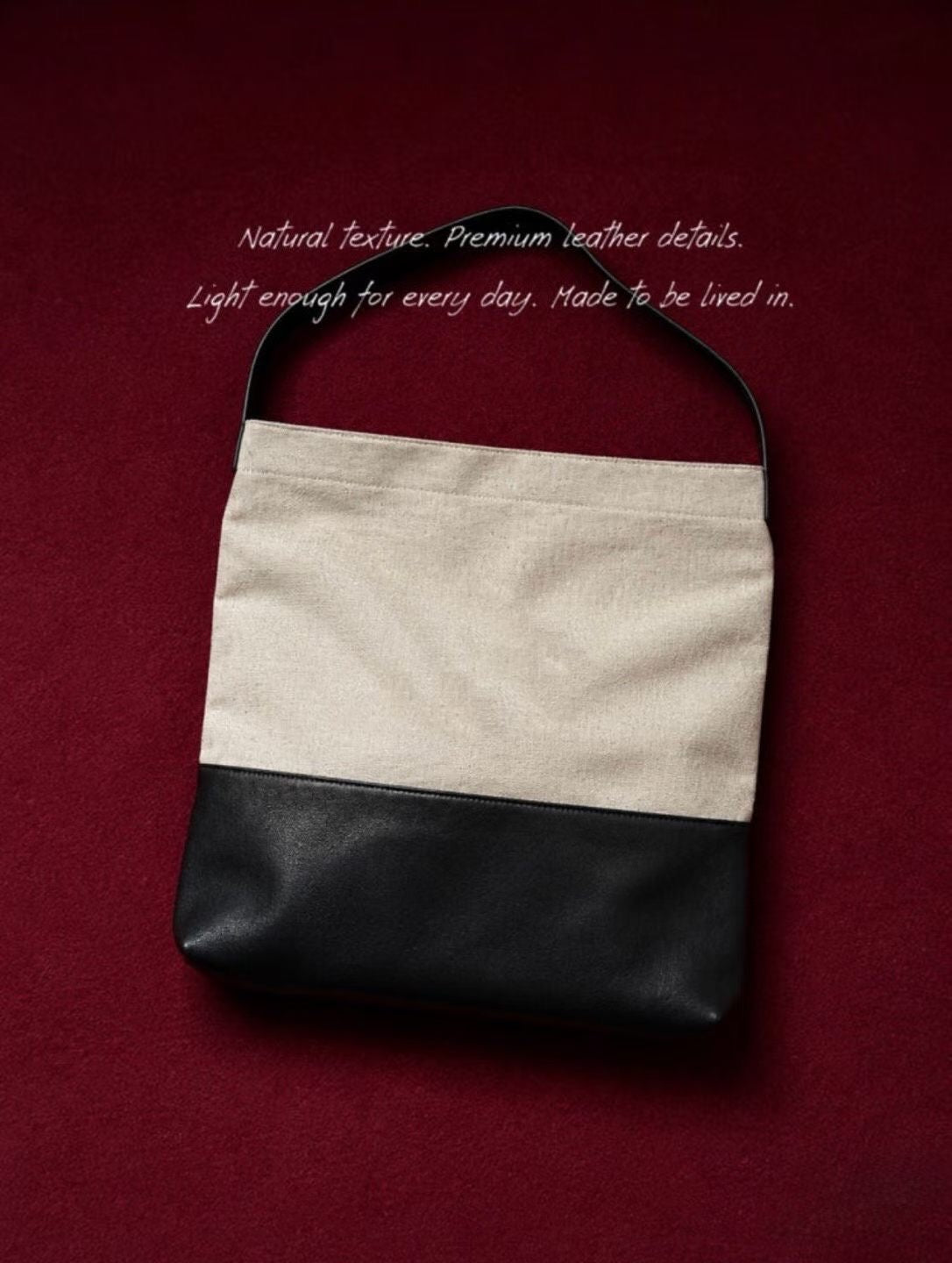 Classy Daily Leather Canvas Bag (18-20Jul 超抵價$798, 之後批發價$868)