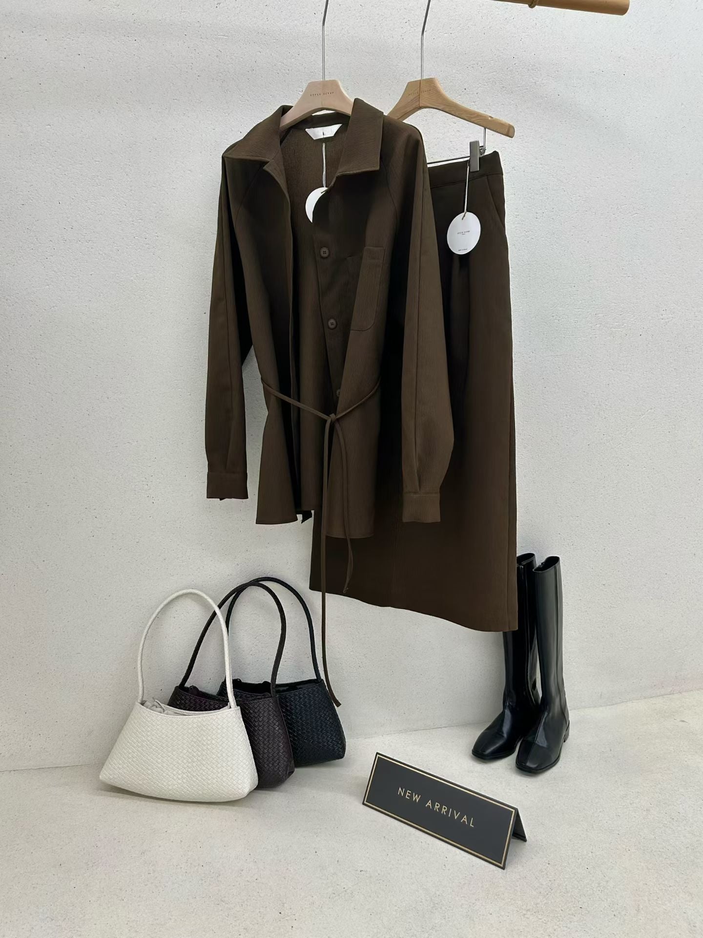 Must Have Textured Skirt Set