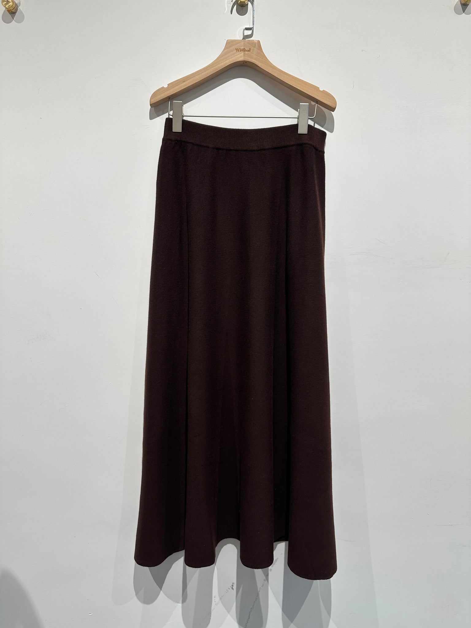 Deluxe Flare Knit Skirt