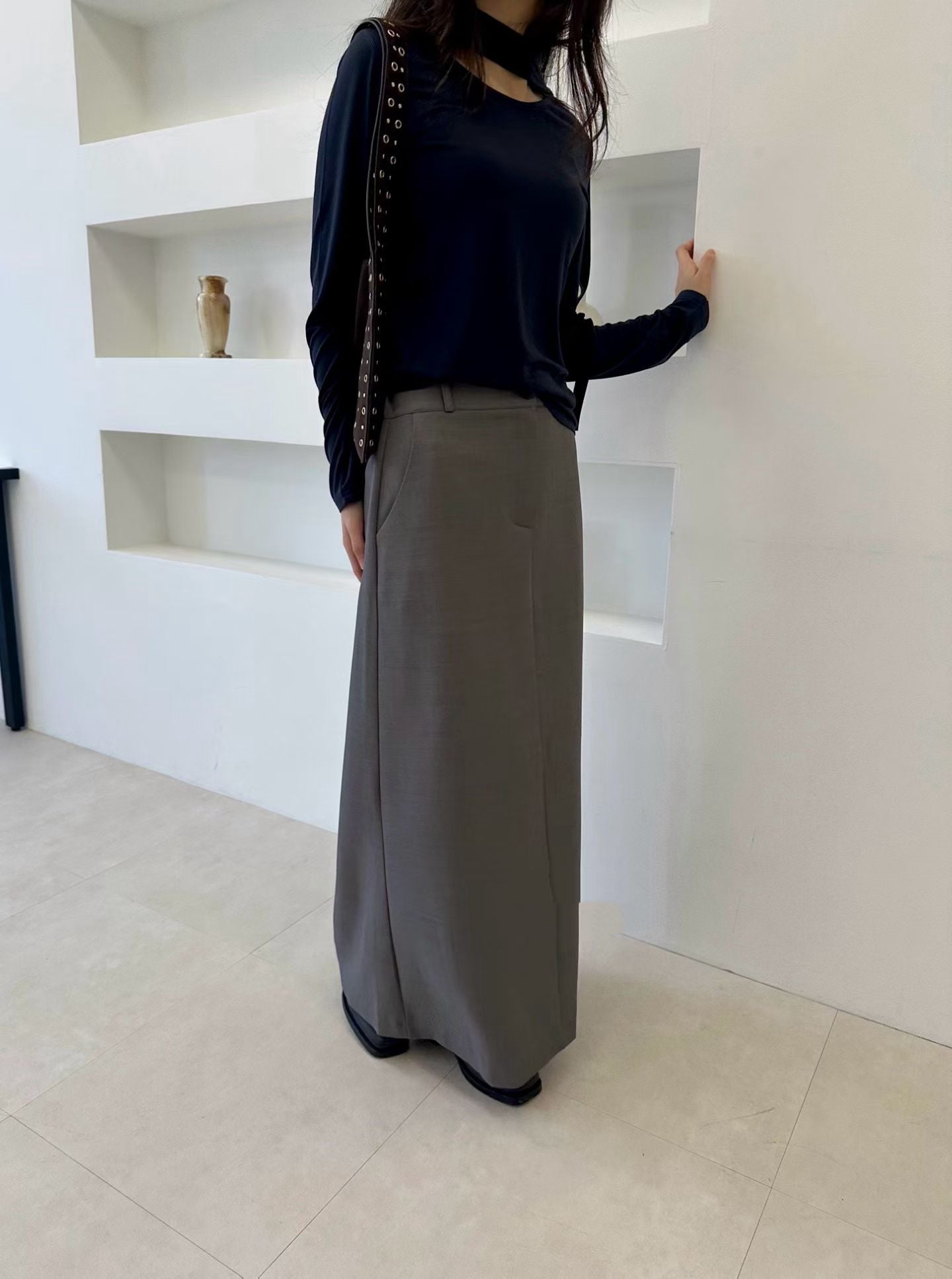 Daily Chic Slit Skirt