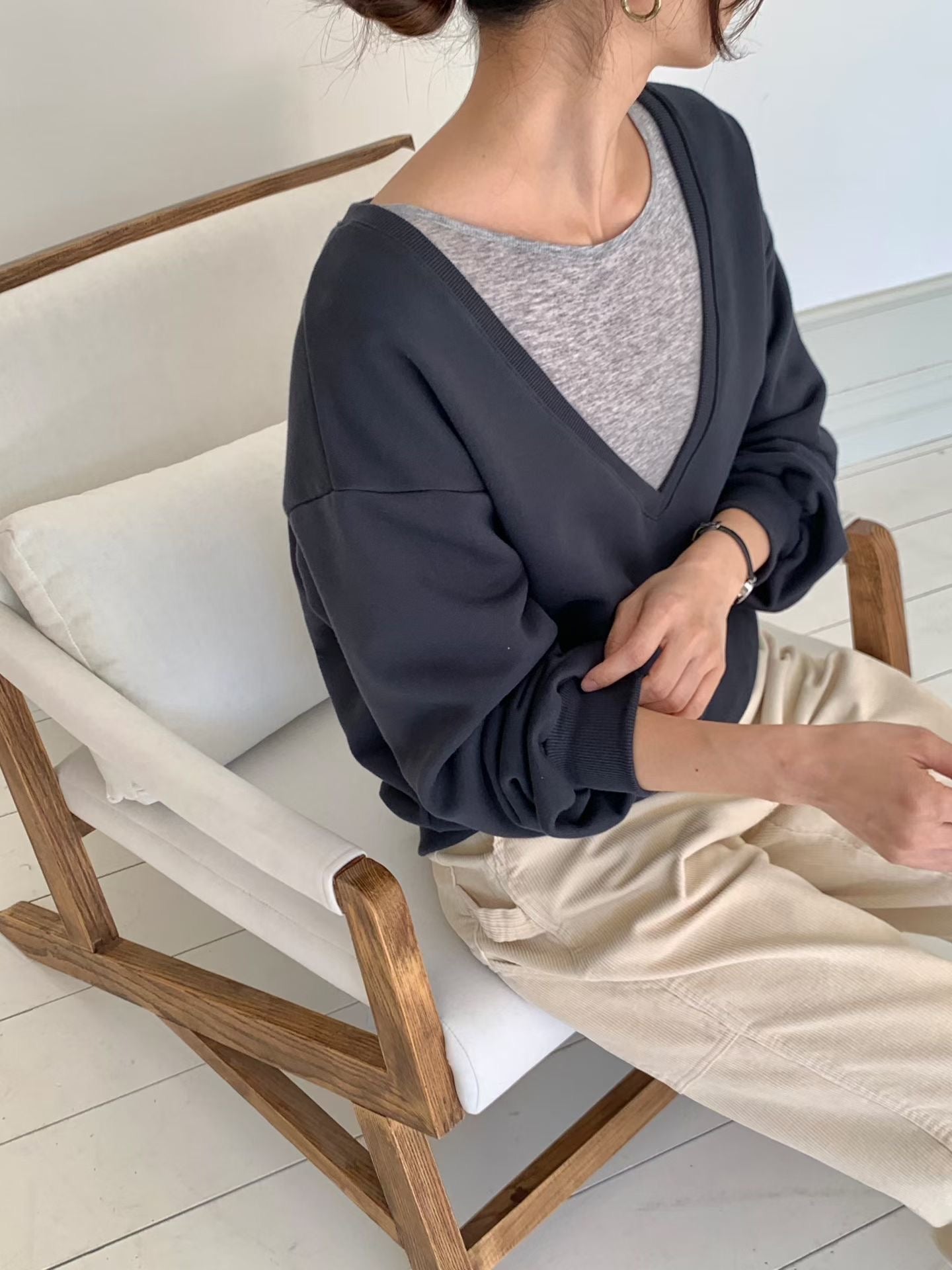 Essential Low V Sweater (15-17Oct超抵價$268, 之後批發價$298)