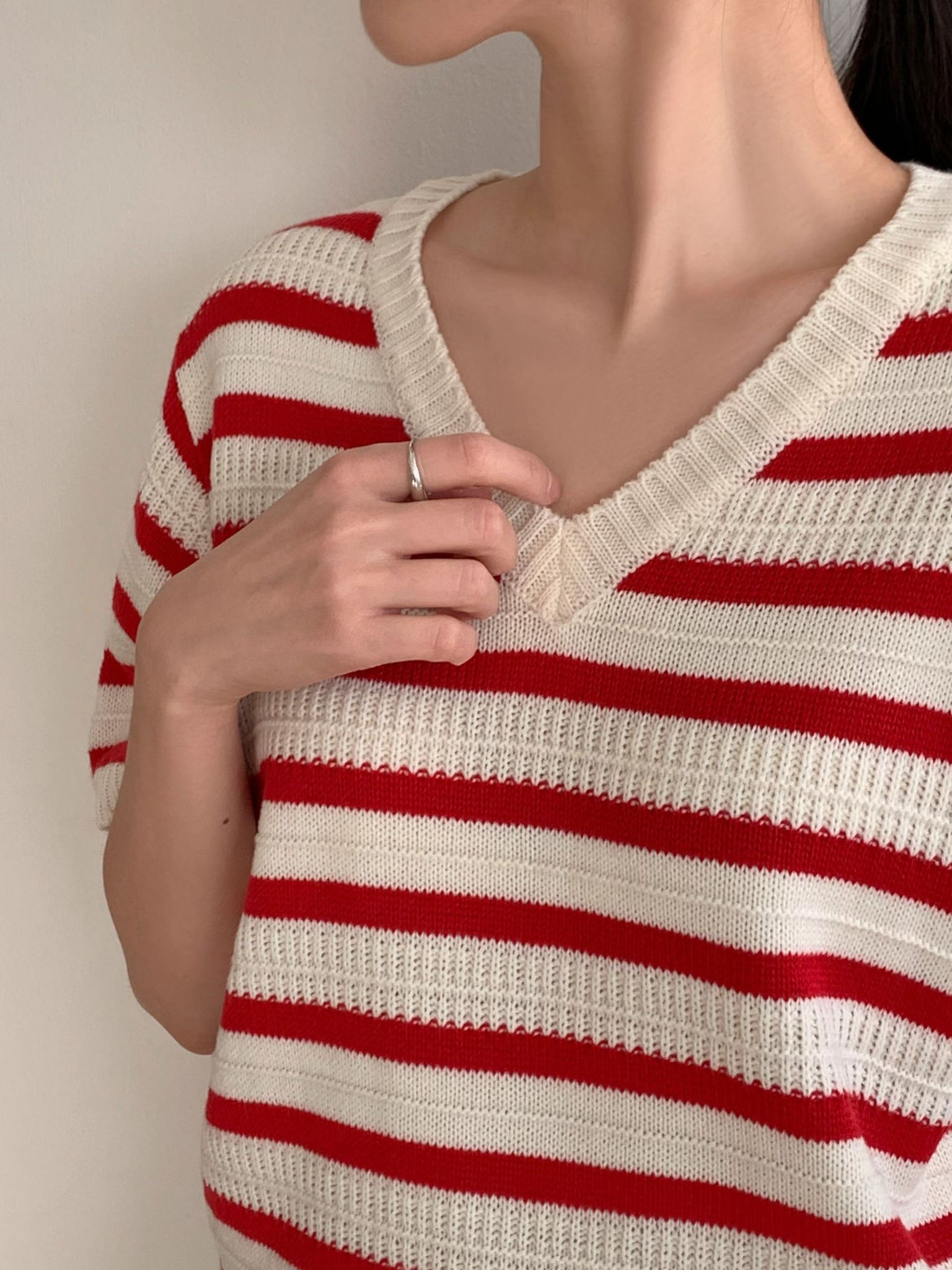 French Stripe Knit Top