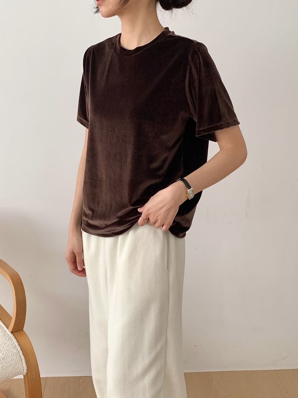 Classy Velvet Tee (加購$198)