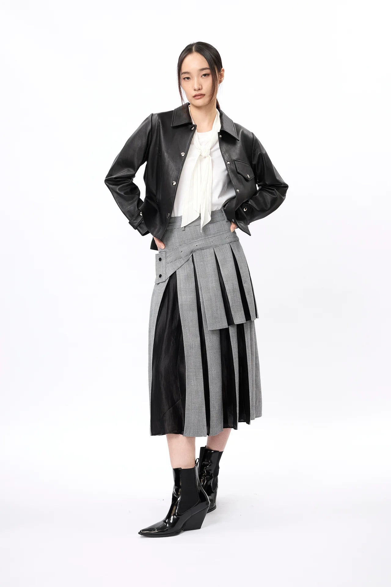 Scarf or Bow Tee (White)