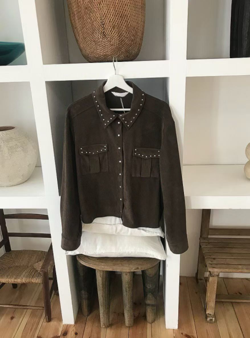 Must Buy Stud Suede Jacket