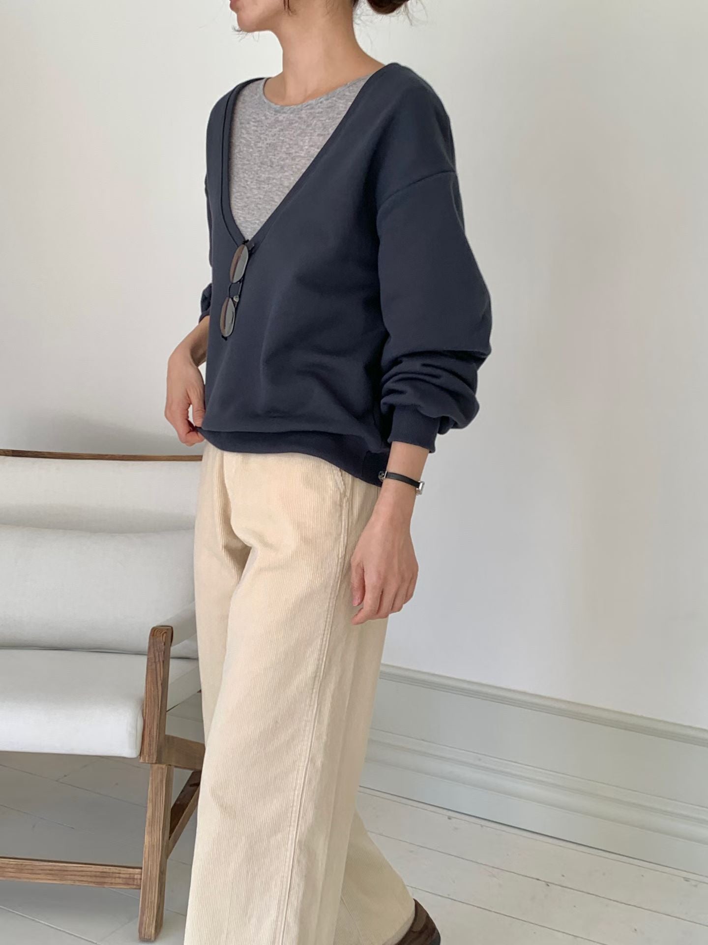 Essential Low V Sweater (15-17Oct超抵價$268, 之後批發價$298)