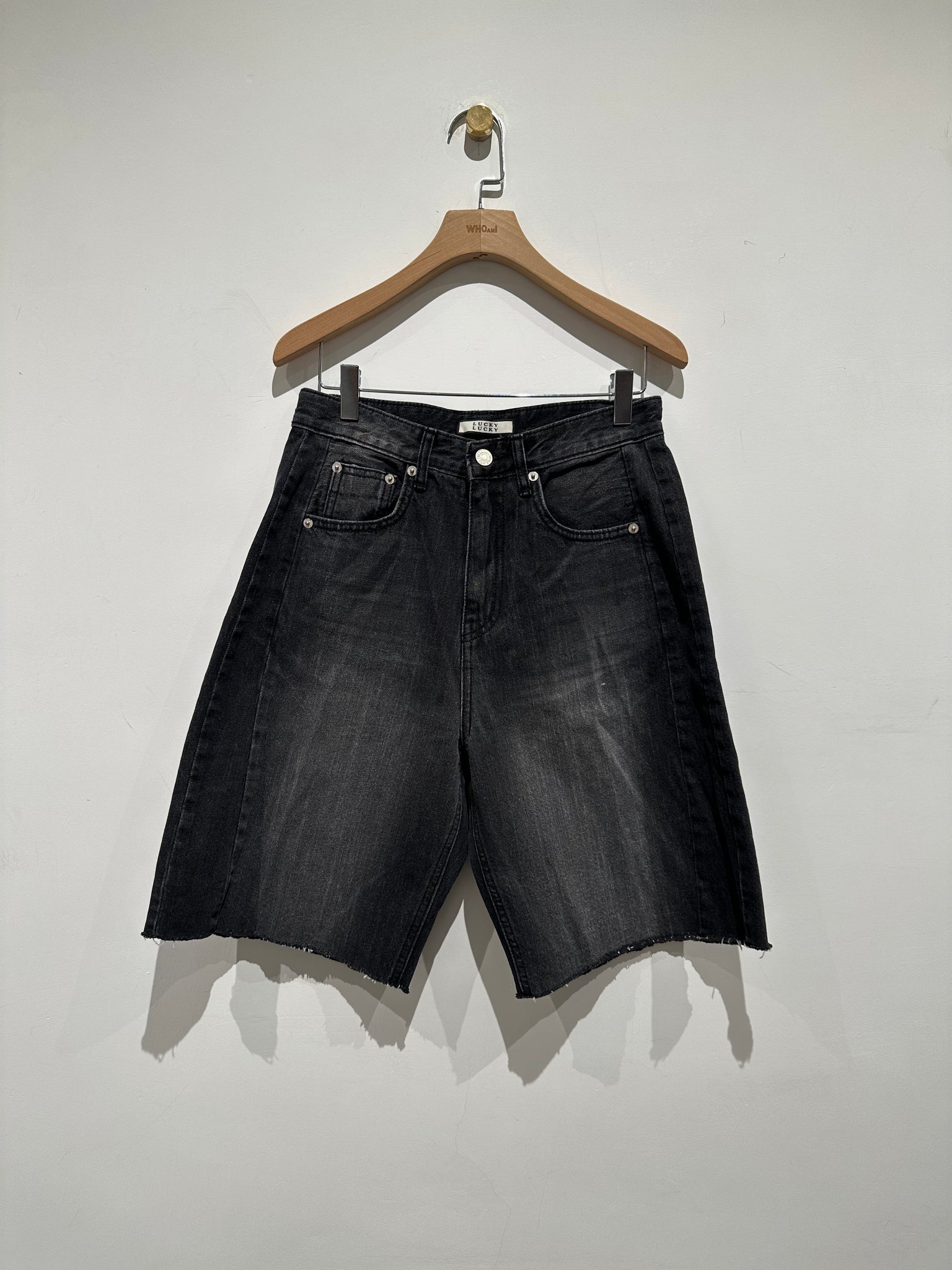 Bermuda Denim Shorts Black