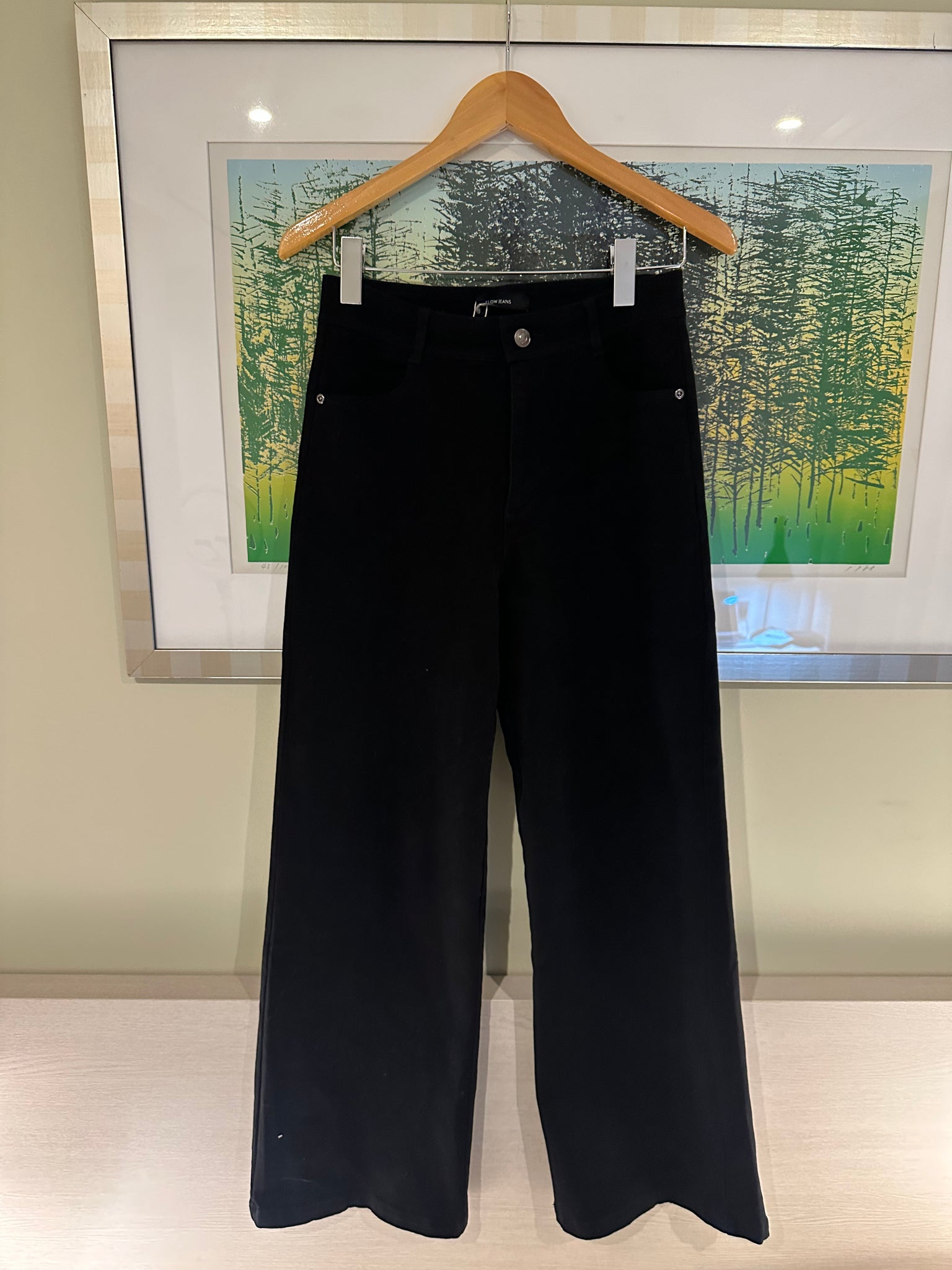 Quality Wide Leg Black Jean