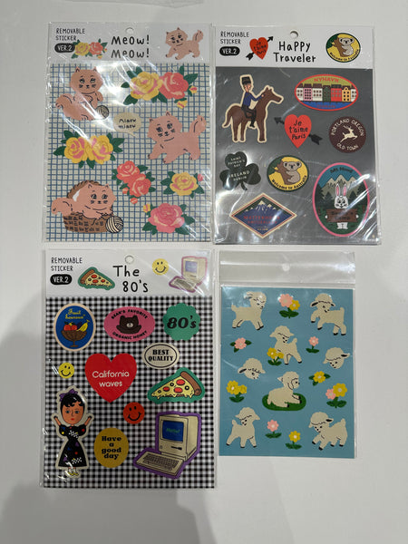 Removable Sticker Set (4pcs)