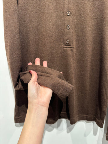 Wool Blended Button Tee (加購$198)