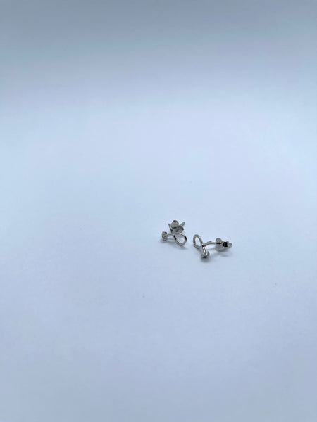 925 Silver Twisting Screw Earrings