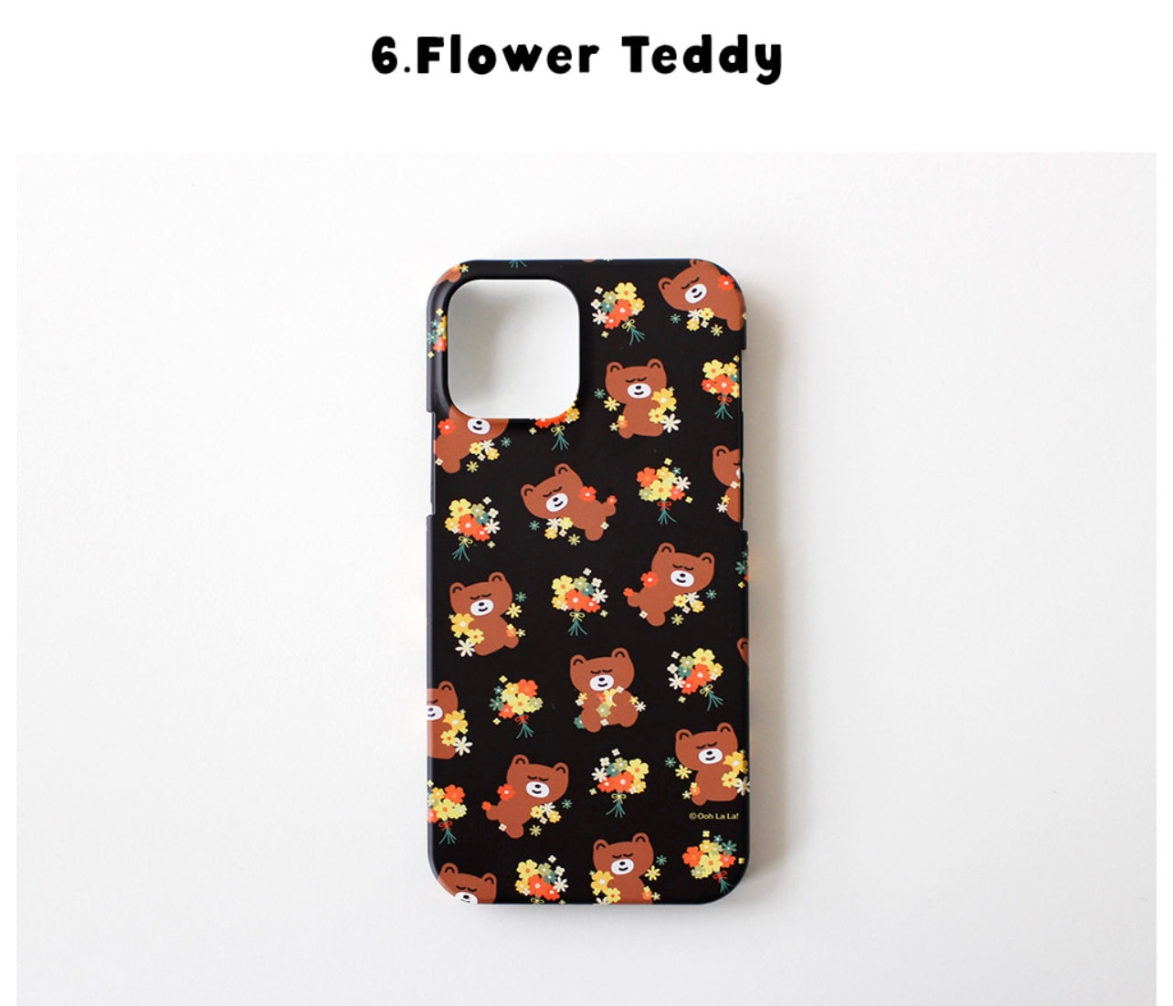 Hard Phone Case Flower Teddy