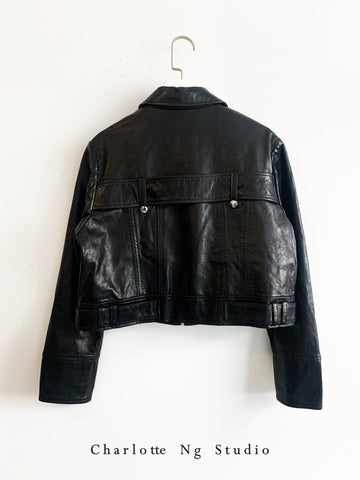 Leather Biker & Crop Jacket