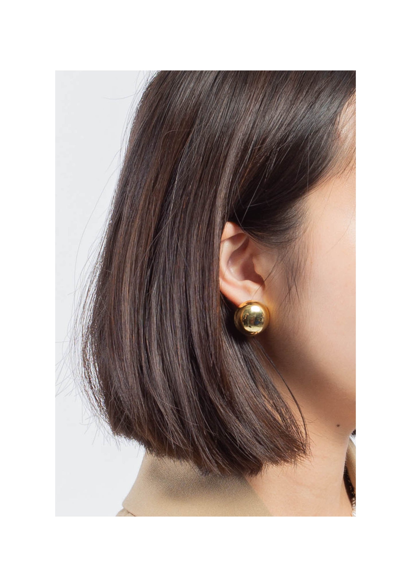 Oval And Circle Modern Earrings Gold - whoami