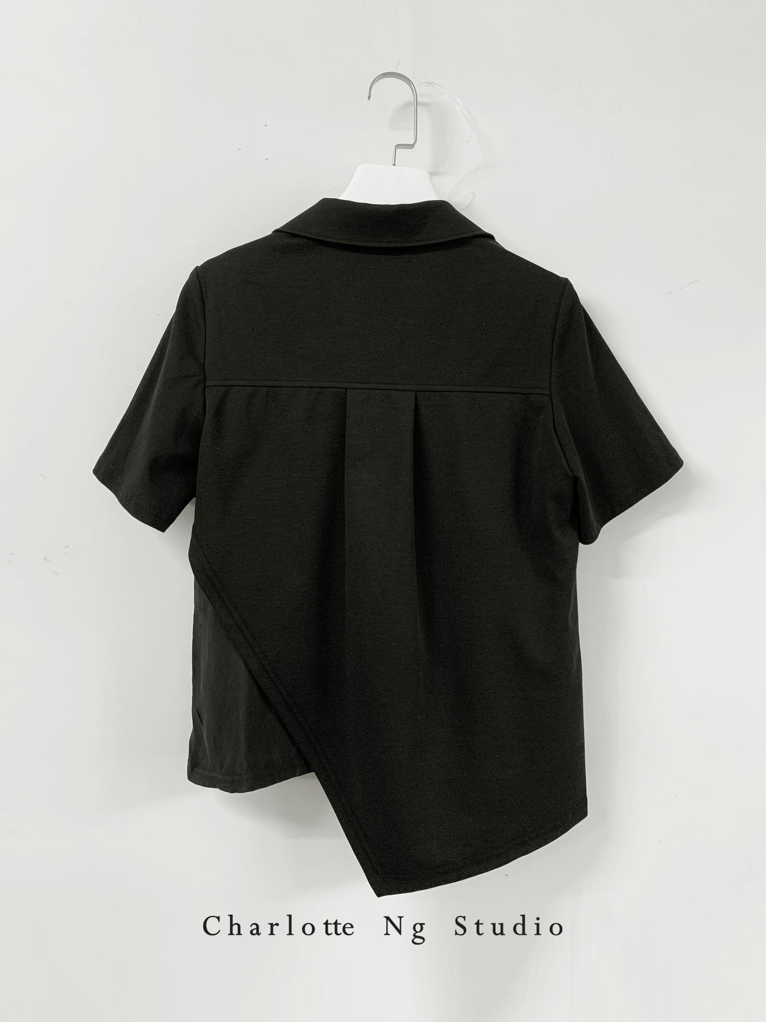 Layers Cut Polo Black