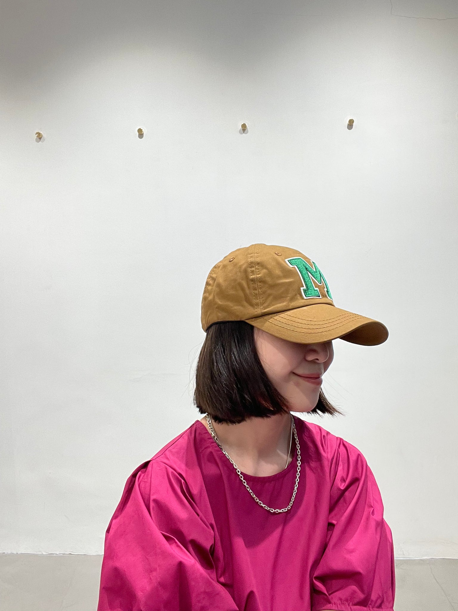 Embroidered M Cap Mud