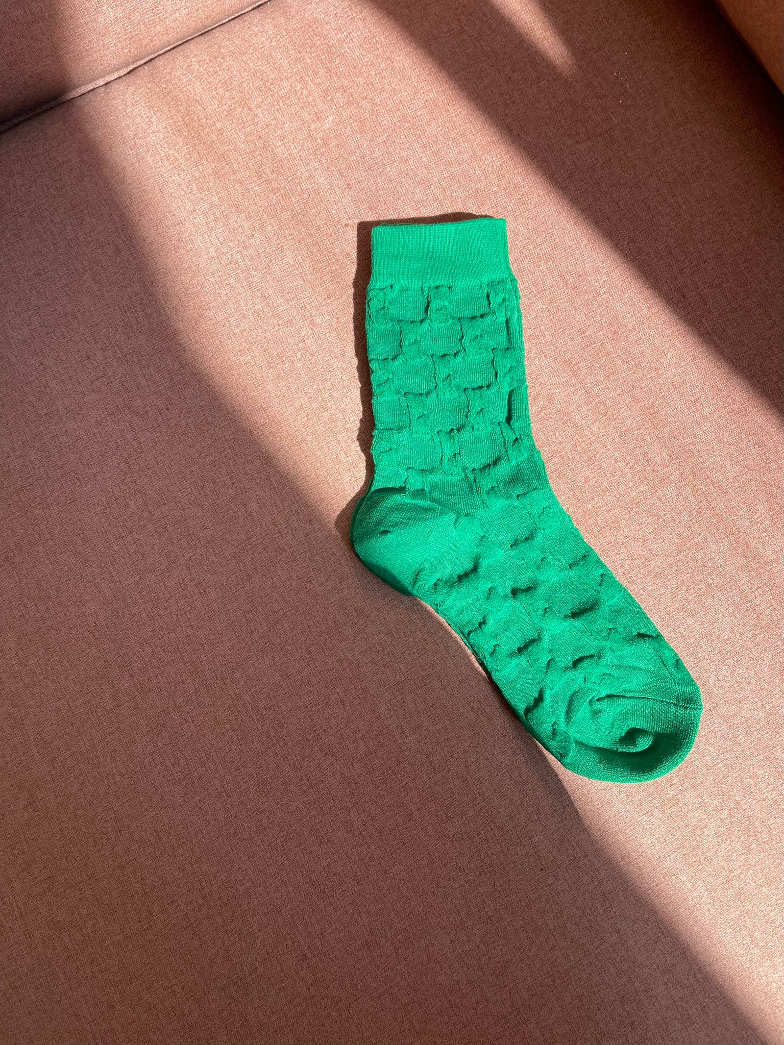 Daily Embossed Socks Green