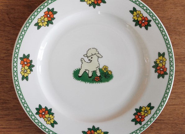 Vintage Lamb Plate Small - whoami