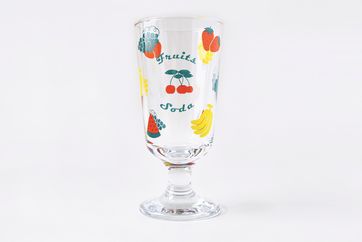 Glass Cup Large Fruits Soda - whoami
