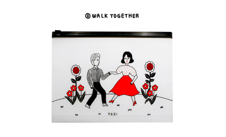 Clear Pouch Walk Together (1pc)