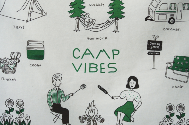 Fabric poster_Camp Vibes - whoami