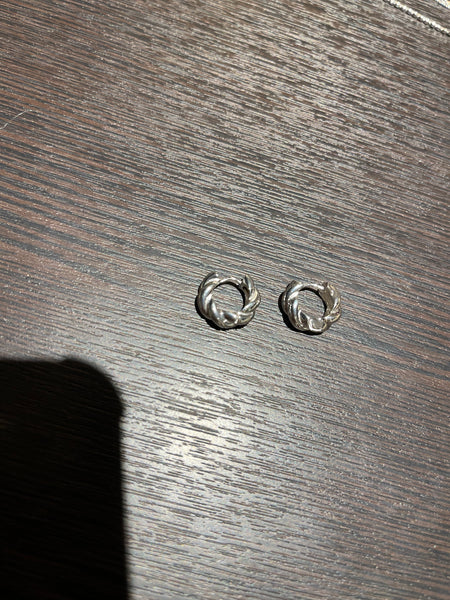 925 Silver All Twist Earrings