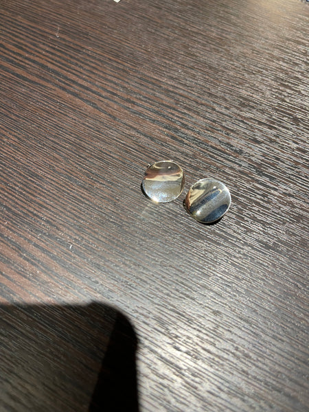 925 Silver Folding Circle Earrings