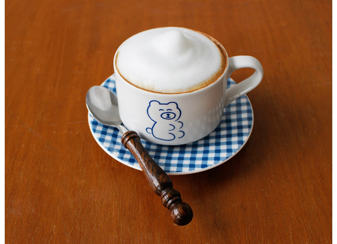 Teddy And Lucy Cup And Saucer Gingham