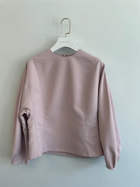 Structural Puff Blouse Pink